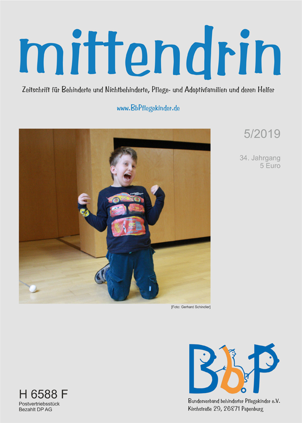 Titelblatt 5/2019 der Zeitschrift "mittendrin"