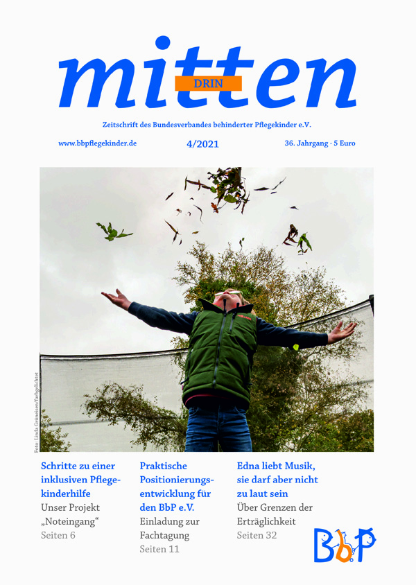 Titelblatt 4/2021 der Zeitschrift "mittendrin"
