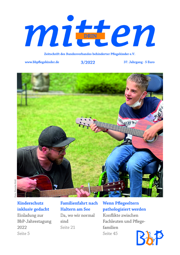 Titelblatt 3/2022 der Zeitschrift "mittendrin"